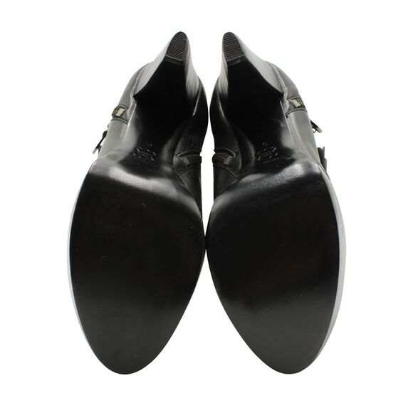 Burberry Mink Fur Ankle Boots in Black Leather - Picture 5 of 9